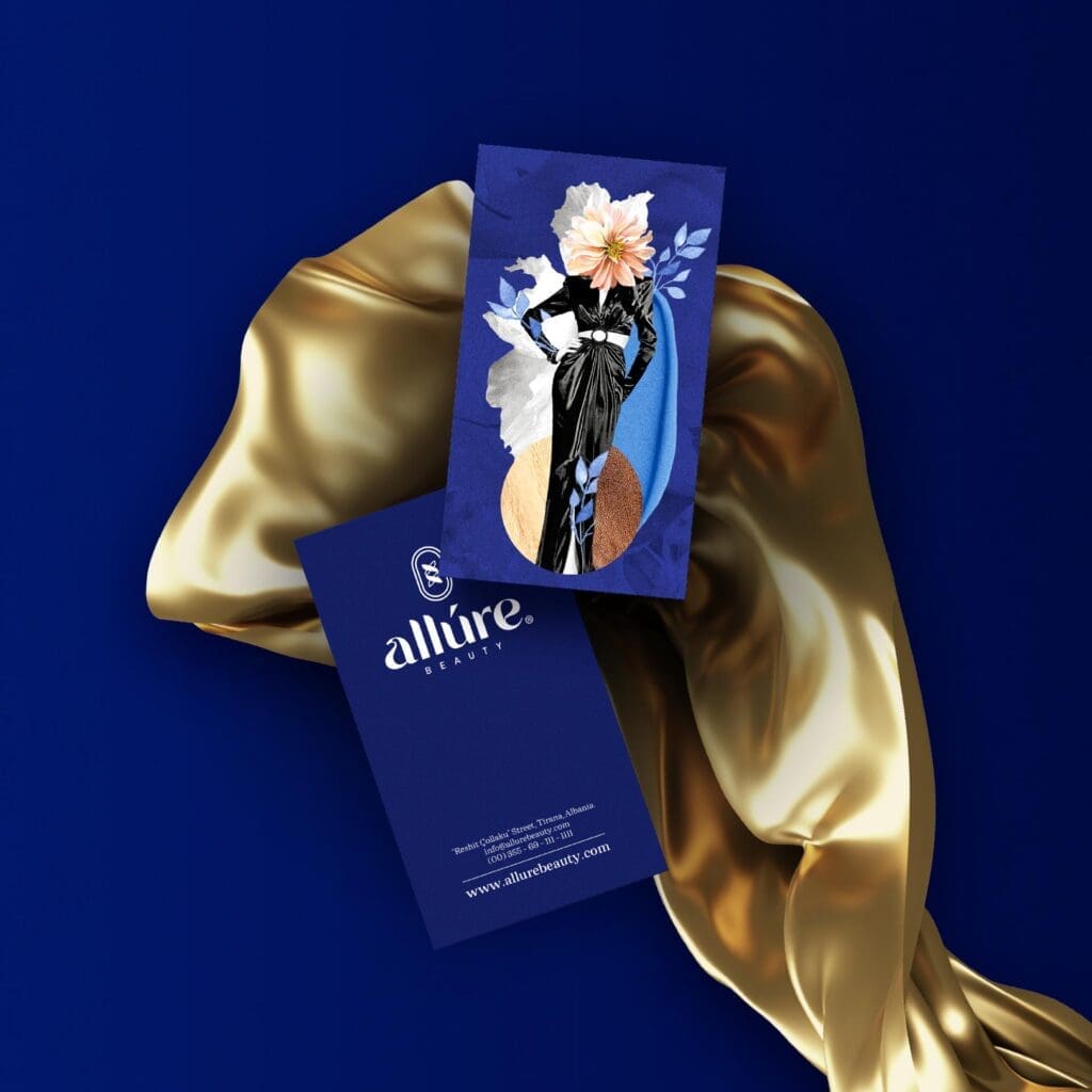 Marketing agency in Albania develops Allure Beauty branded materials, each piece a testament to the brand’s commitment to excellence.