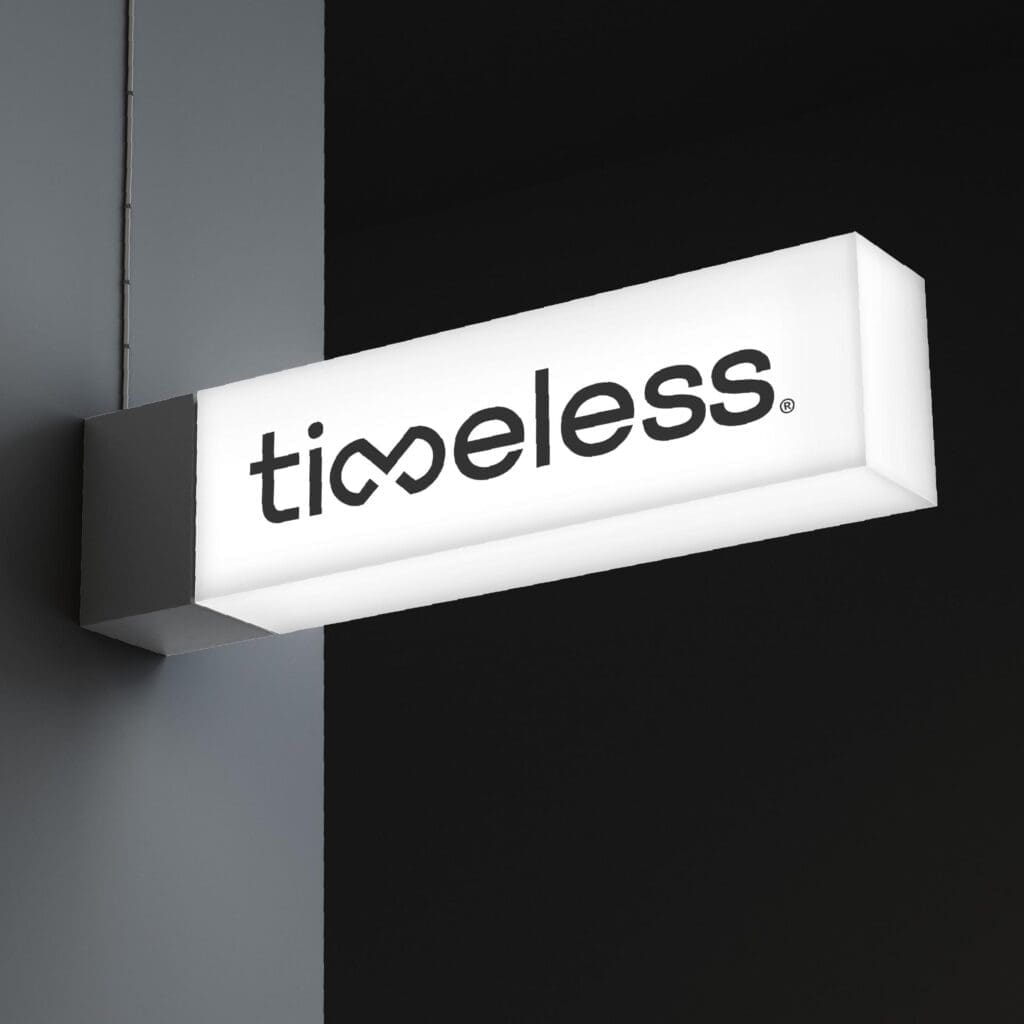 Marketing agency in Tirana crafts a chic branding strategy for Timeless, highlighting its minimalist and stylish ethos.
