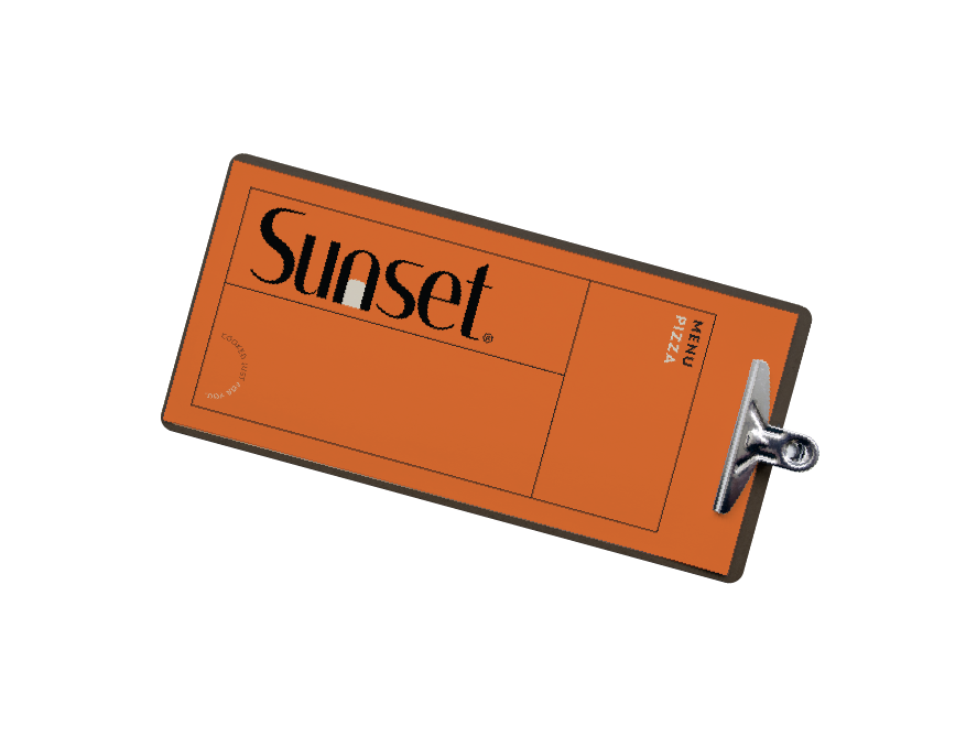 Creative agency develops Sunset branded materials, ensuring each piece carries the essence of the seaside.