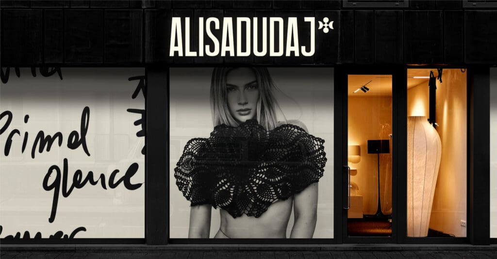 Alisa Dudaj's collection promoted through advanced digital marketing strategies by a creative agency.