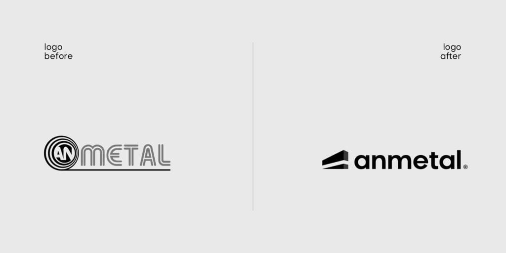 Marketing agency in Tirana crafts Anmetal’s logo, merging traditional craftsmanship with modern design aesthetics.