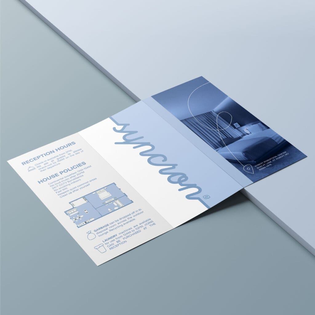 Branding firm designs Syncron’s stationery, embedding the brand’s ethos of harmony and efficiency in every piece.