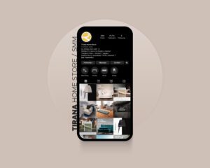 Creative brand agency's social media campaign: Refreshing design for Tirana Home Store by a marketing agency in Albania.