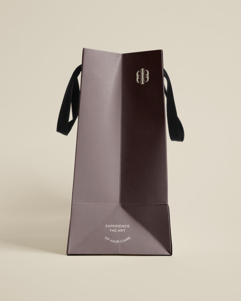 Luxury salon branding applied to Adelse® tote bag by BoldCrest advertising agency in Tirana