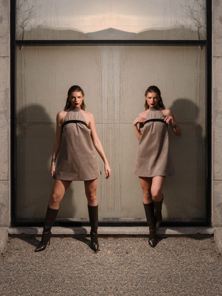 Alisa Dudaj fashion editorial design with models and bold styling