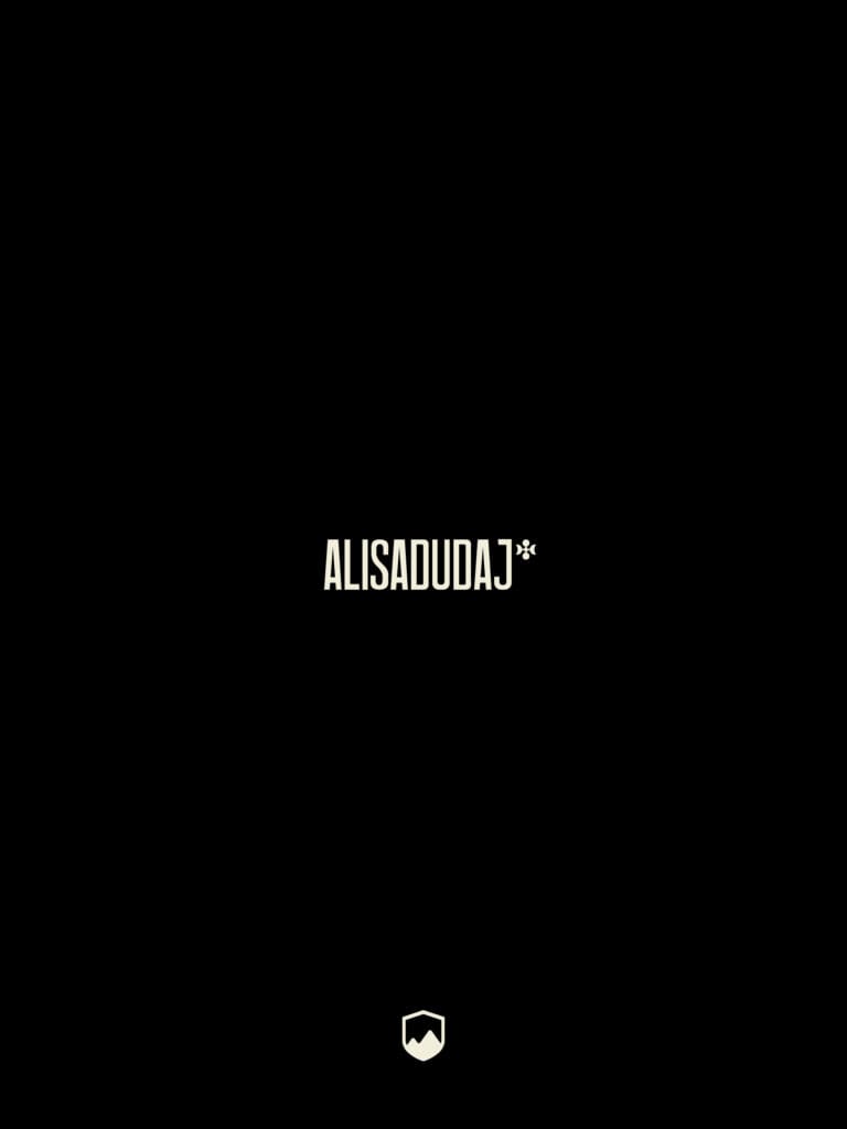 Editorial branding cover for Alisa Dudaj fashion photoshoot directed by BoldCrest