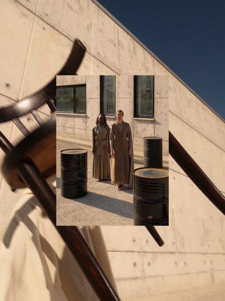 Marketing agency in Tirana produces editorial design shoot for Alisa Dudaj Winter 2025 collection