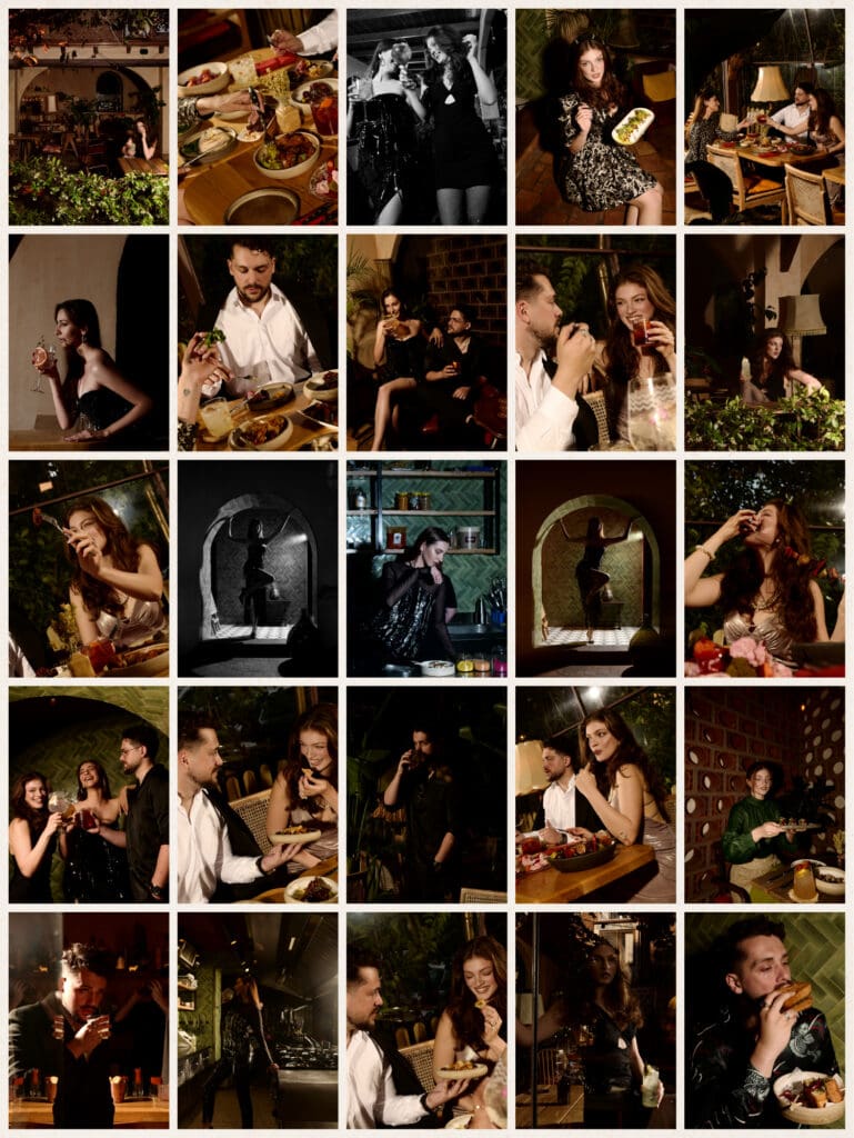 shared plates photographed for EOS Mezze Bar by an advertising agency in Tirana