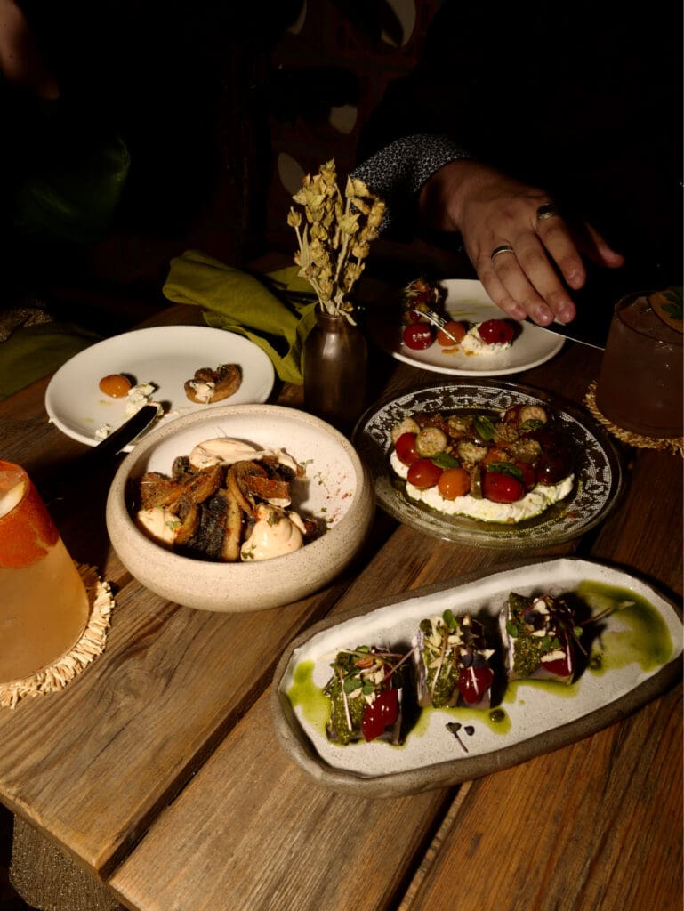 Dining spread photographed by BoldCrest, creative company in Albania