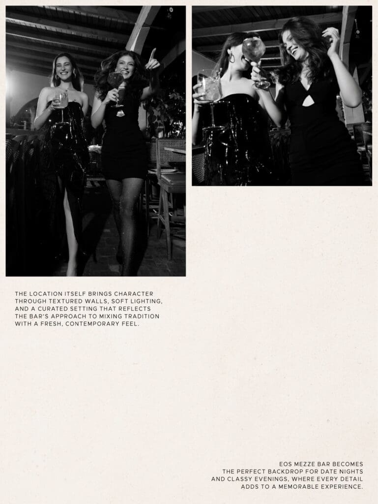 Nightlife editorial scene by an advertising agency in Tirana