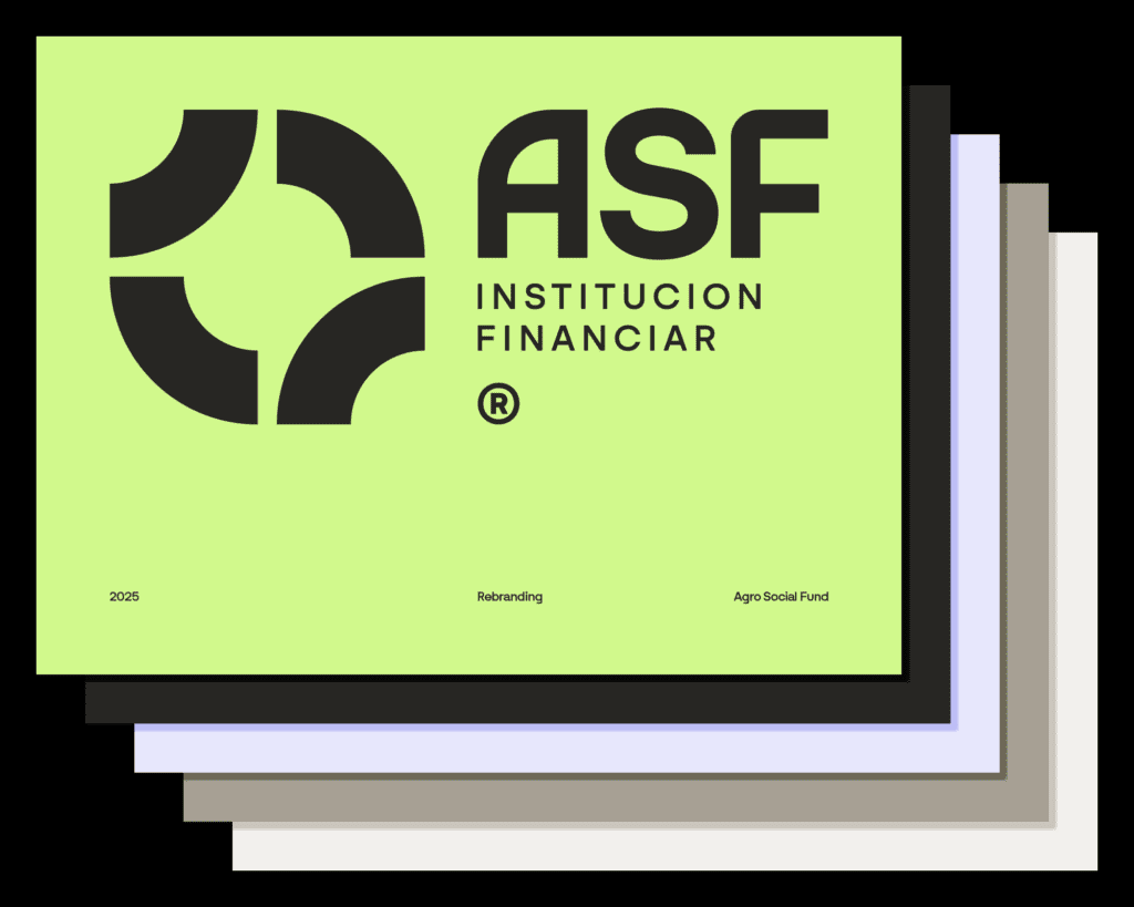 ASF® branding and identity system with circular symbol design by advertising agency in tirana